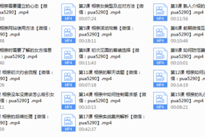【魅力工程】相亲课程