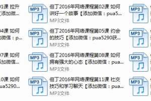 但丁2016年网络课程