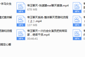 2018年闪恋会《帝王私教聊天系统》