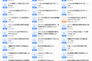 2018年闪恋会《内部答疑以及君君导师女性心理分析》
