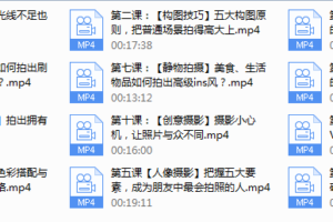 《明星之摄影课》手机拍摄高逼格照片（完结）