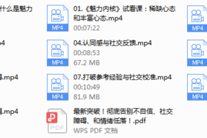 魅力男神系列之魅力内核