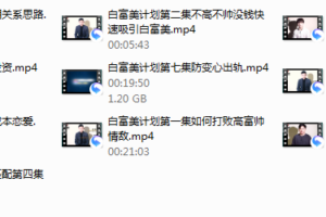 梵公子《白富美女友计划》