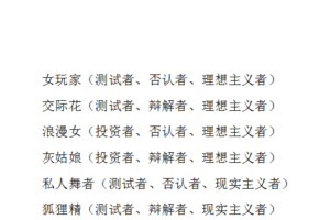 浪迹女性分类系统