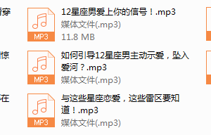 序号52.和12星座男友谈恋爱的正确姿势