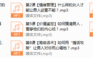 系列14-万人迷恋爱术：教你快速成为异性追捧的魅力女人！