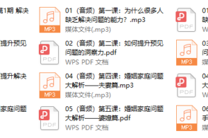 晚晴《解决问题“高手”训练营》（完结）
