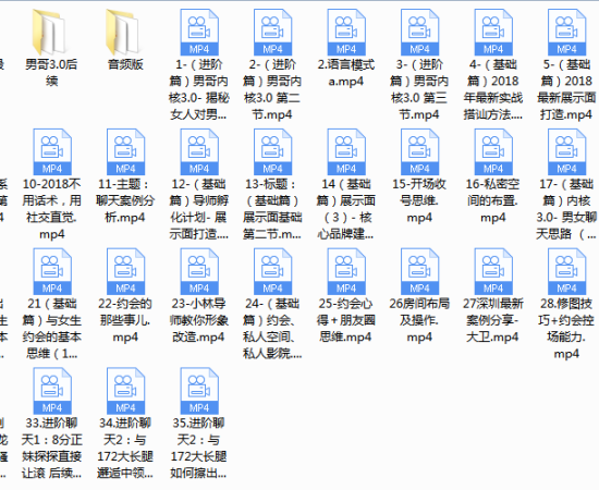 2019年男哥恋爱核心课门徒3.0