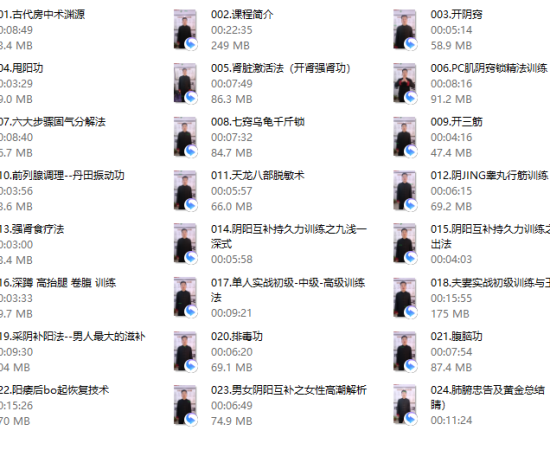 男性扶阳回春功–钉钉持久力1小时专业训练