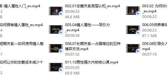 子轩《情人属性入门课》