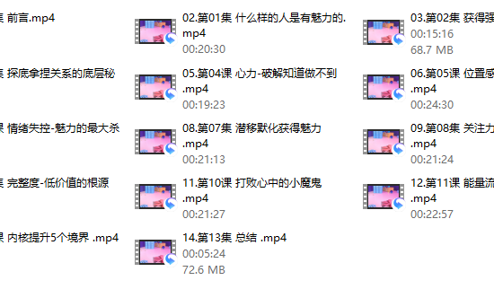 白鸭《核心魅力炼成-训练课》