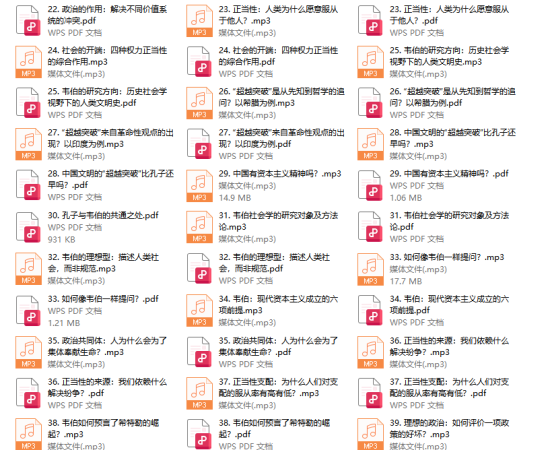 【完】杨照 认识现代社会的真相：韦伯60讲