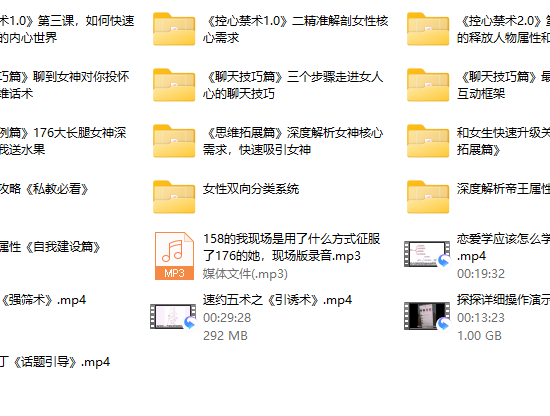 私教必学【魅男方法】