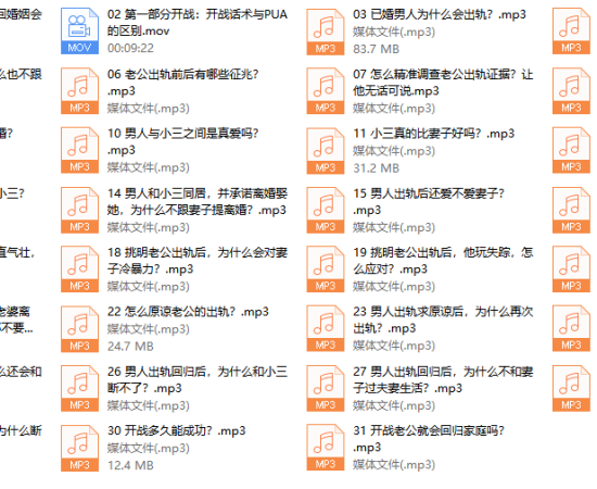 老公出轨心理27堂课