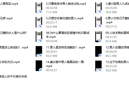 男人的阴暗面（音频课）16节