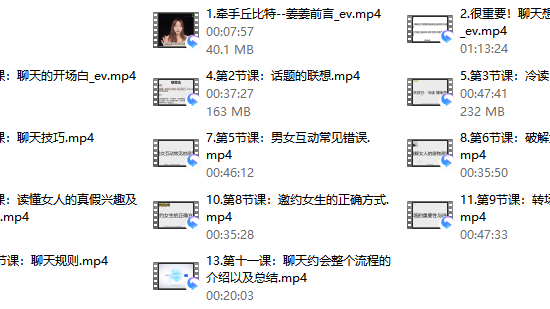 牵手丘比特–姜姜课程学习