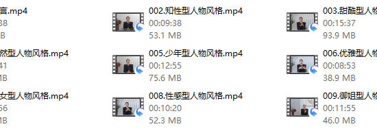 九大人物风格解析