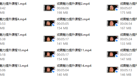 戎震《魅力提升课程》