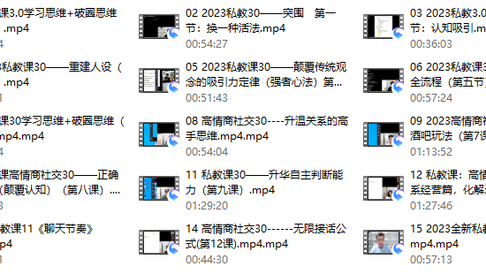 陈哥私教课《高情商培训3.0》