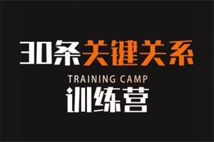 【30条关键关系】训练营，社恐轻松变社牛