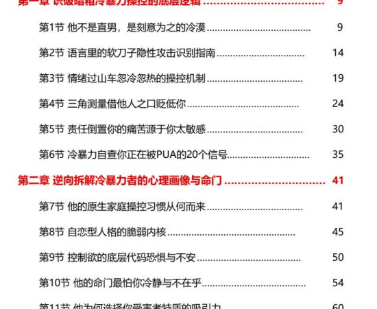《PUA暗箱—冷暴力逆袭的聊天方法》